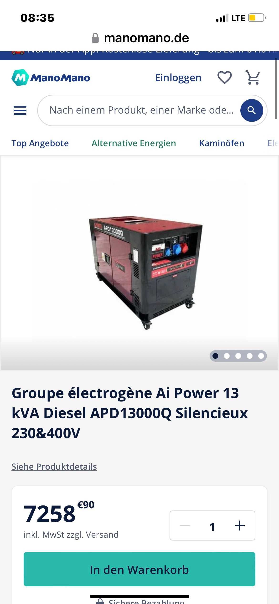 Генератор 13кВт дизельний Ai Power APD13000Q ADEMAX Edition 230&400V