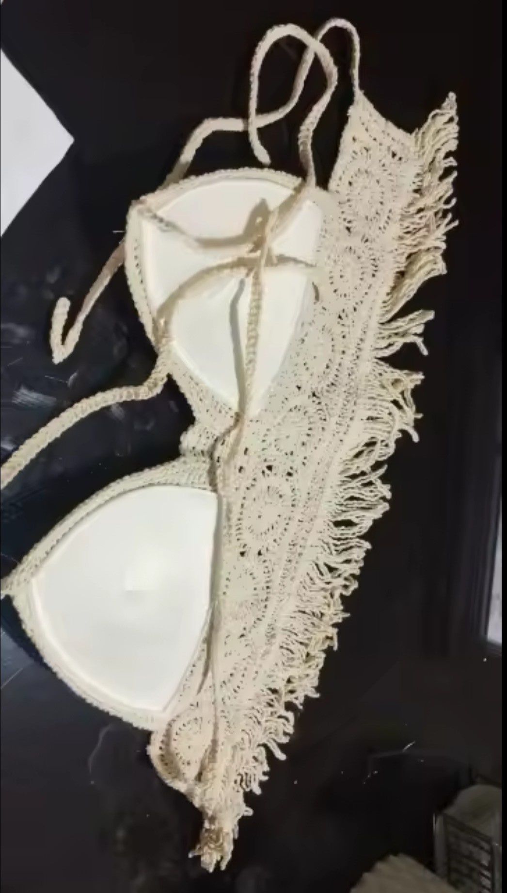 Top Boho wiązany we wzory