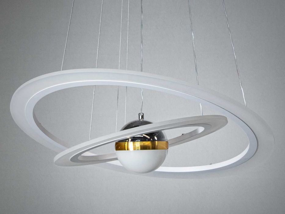 Світлодіодна підвісна люстра  з двома кільцями 85W