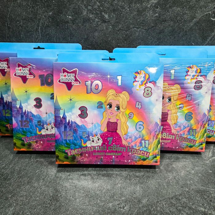 Дитячий адвент календар з косметикою,Honey Bunny, косметика для дівчат