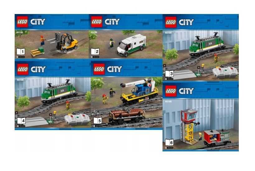 LEGO City 60198 Nowy Zestaw Pociąg Towarowy Sterowany + Katalog 2025