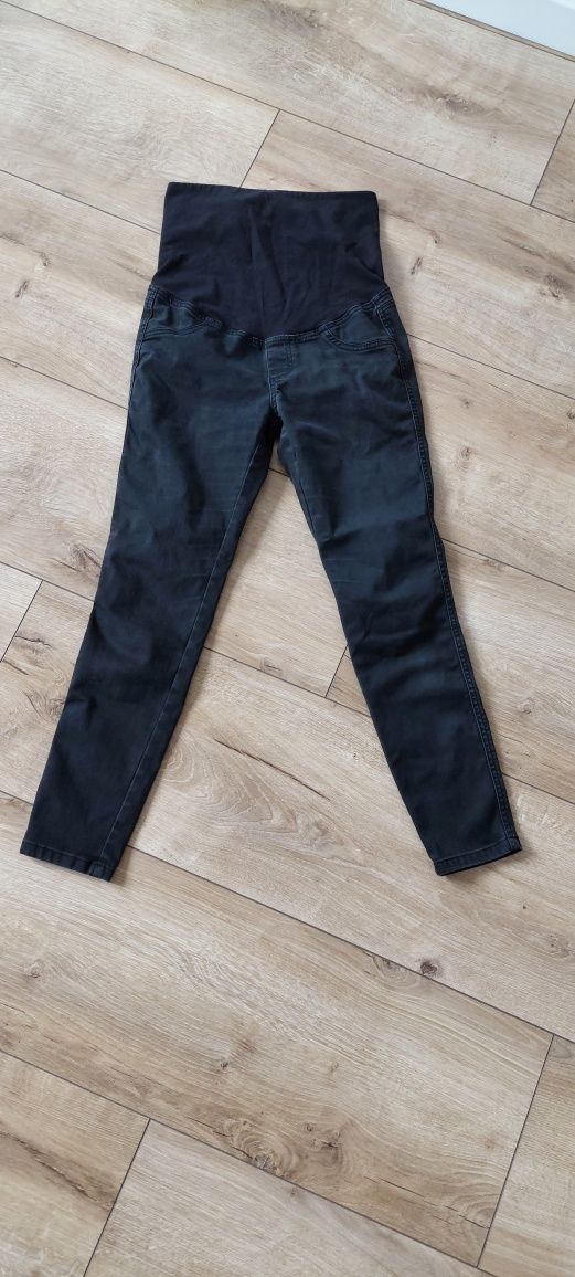 Spodnie ciążowe czarne jeansy legginsy calzedonia S jak nowe