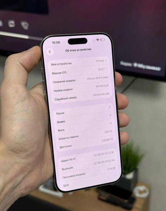 iPhone 16 Pro Max, 256 ГБ, SIM + eSIM