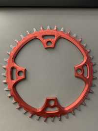 Zębatka chainring Garbaruk 40T 104BCD czerwona