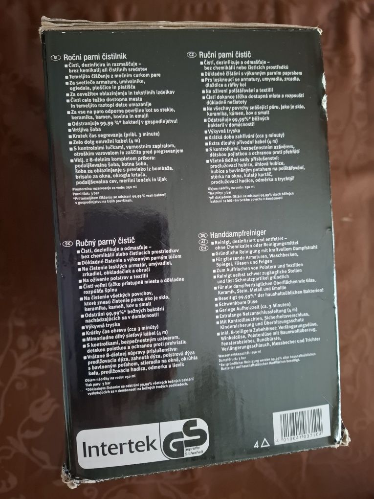 Silvercrest,  ręczne urządzenie parowe czyszczące