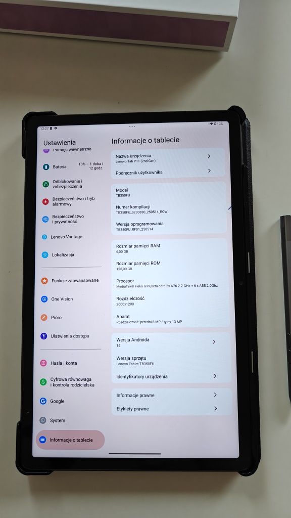 Lenovo Tab P11 gen 2 with precision pen 2 na gwarancji !! + etui