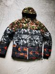 Kurtka puchowa superdry L multikolor moro