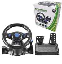 игровой руль Vibration steering wheel ps3 ps2 pc usb