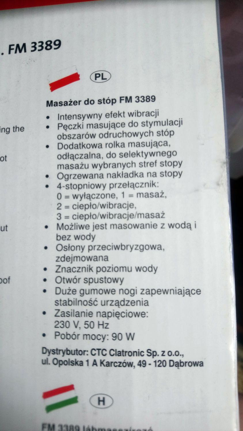 Masażer do stóp clatronic