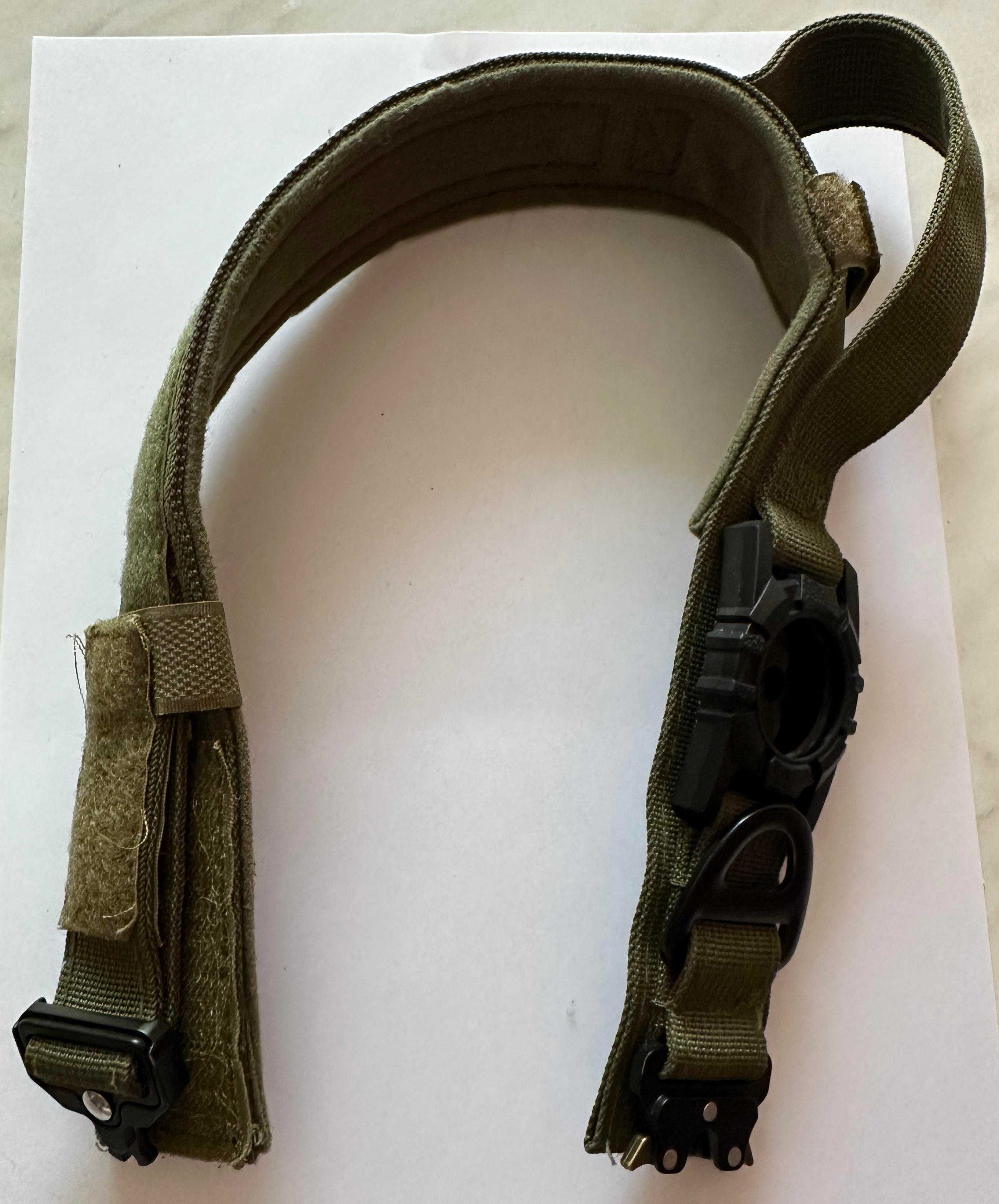 Obroża taktyczna dla psa nylon z uchwytem Air Tag Apple rozm. L