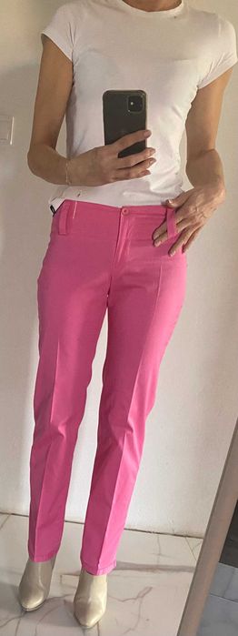 TERRANOVA różowe SUPER spodnie r. 27 S b. db. stanie + top gratis