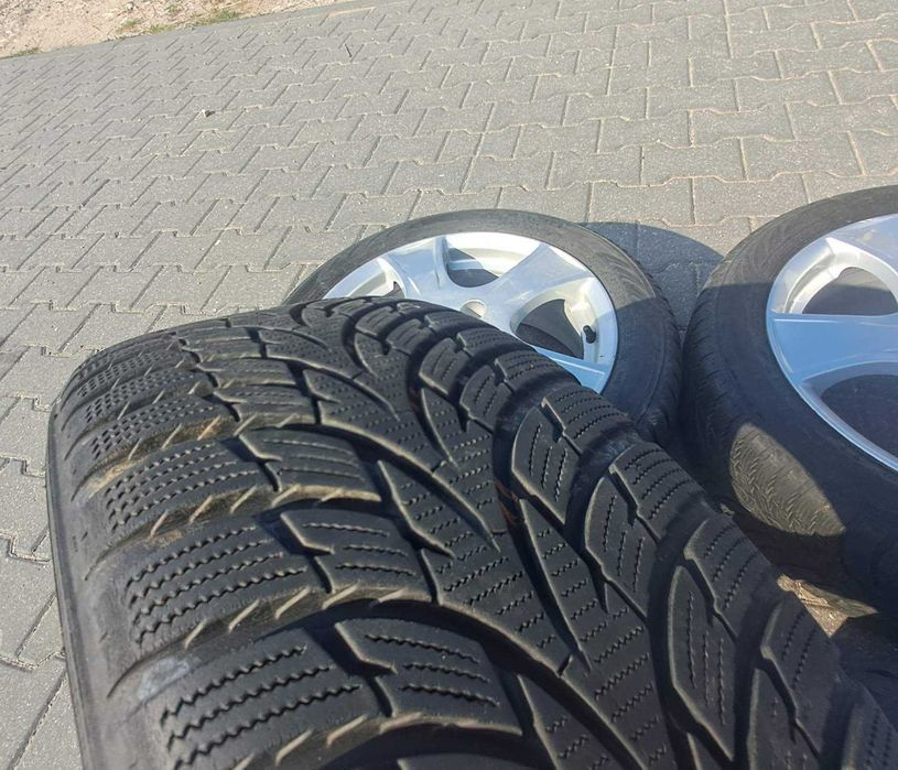 Felgi aluminiowe 4*100 R16, + kola zimnie 195/50 R16