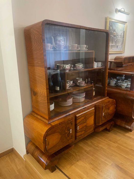 OKAZJA-  przeprowadzka Komoda i witryna art deco- komplet
