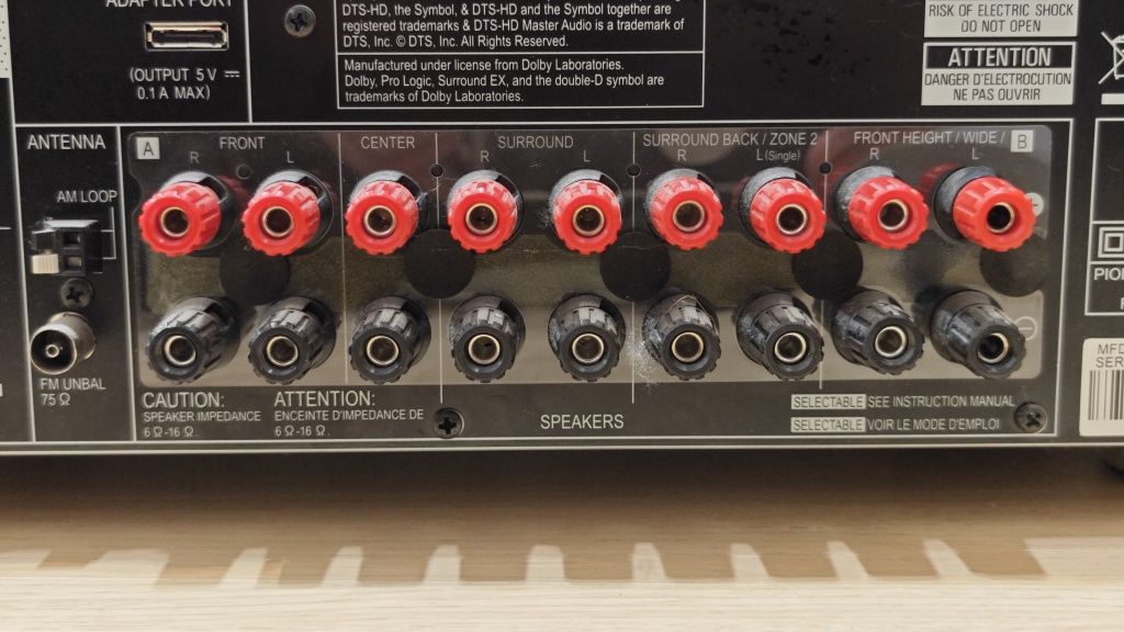 Amplituner kina domowego vsx-922 pioneer
