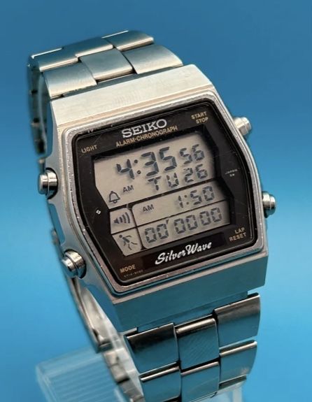 SEIKO  vintage zegarek cyfrowy  LCD - 1984 Runing