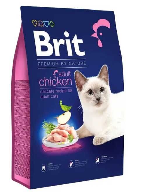 Корм для котов Brit Premium by Nature Cat Adult Chicken, (курица)