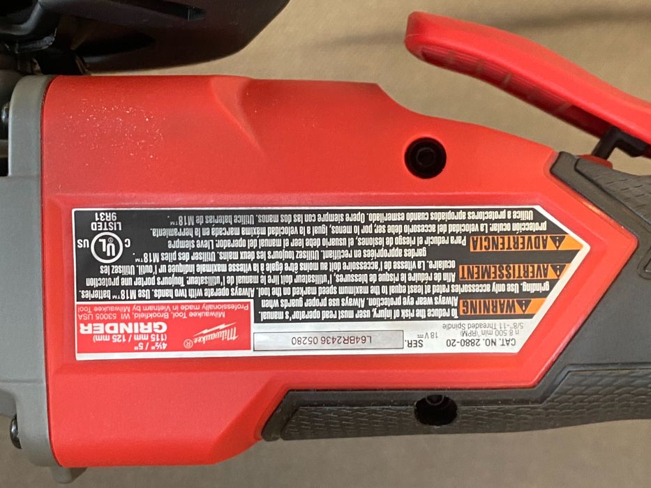 Szlifierka kątowa Milwaukee M18 Brushless Rapid Stop Nowa USA