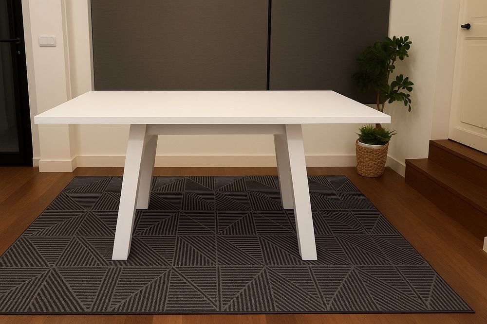 Mesa jantar branca alto brilho
