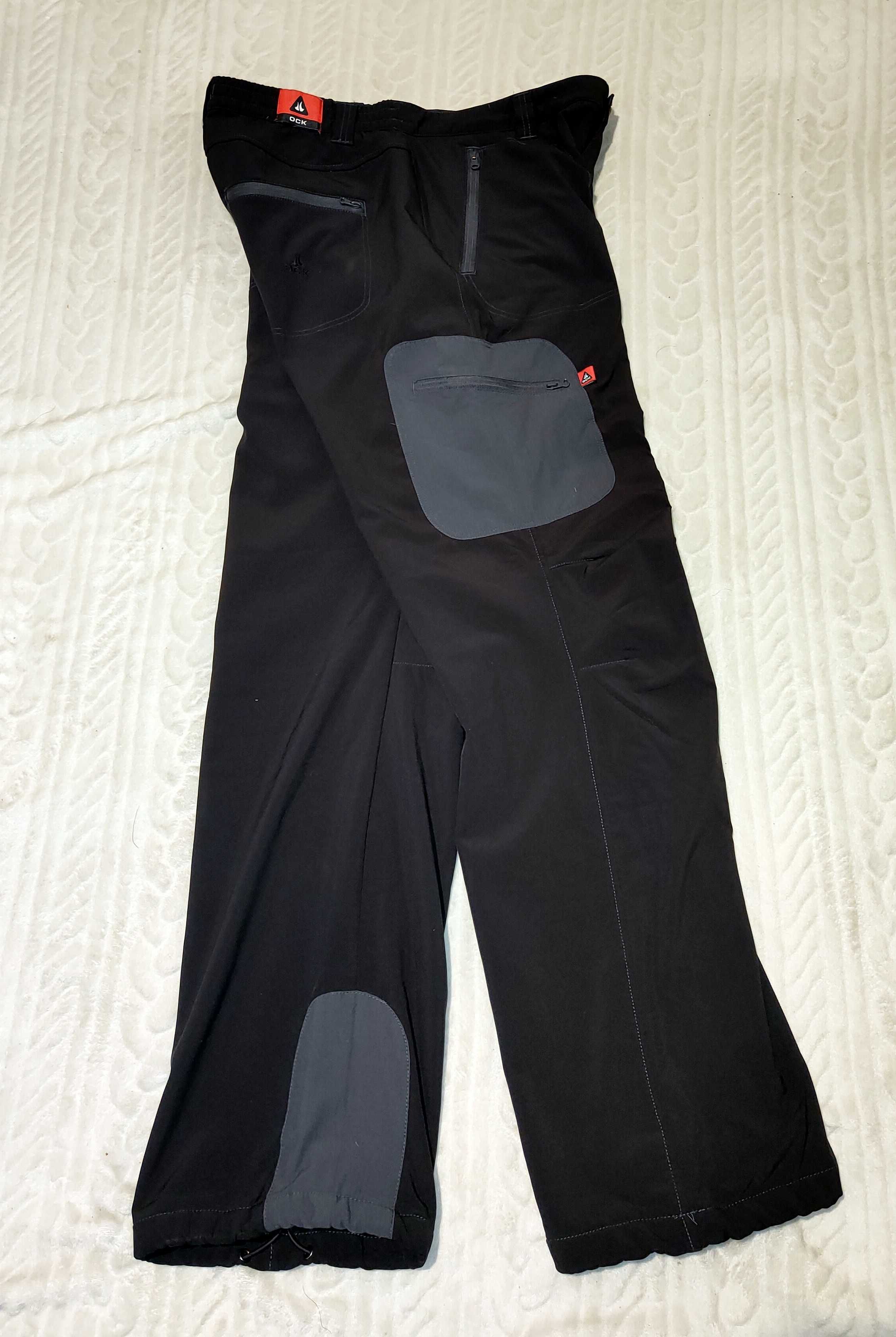 OCK markowe spodnie Trekkingowe Ocieplane SoftShell góry teren ok XL
