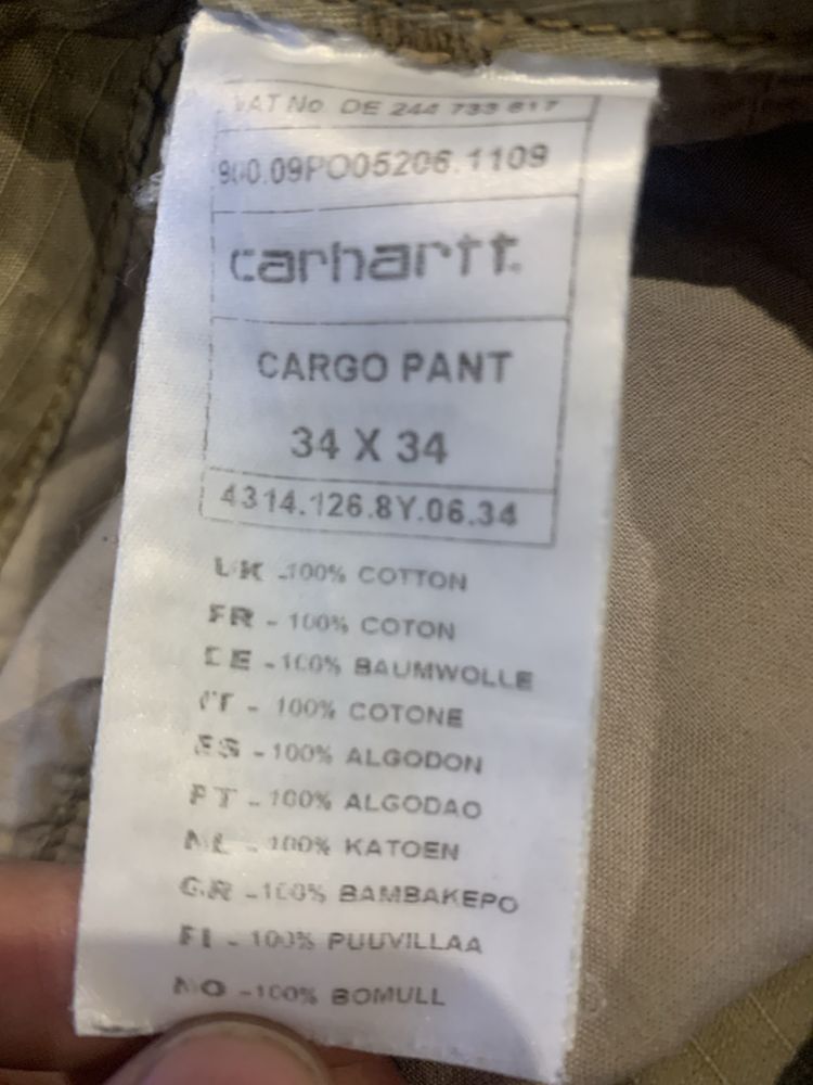 Carhartt Cargo Pants, rozmiar 34/34