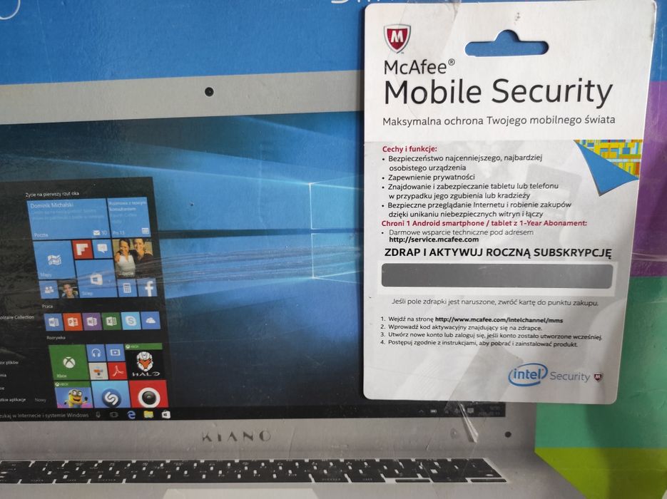 Laptop 14.1 win 10 2gb ram 32gb pamieci antywirus gratis