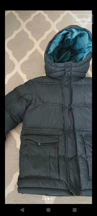 Kurtka zimowa firmy h&m rozmiar 122