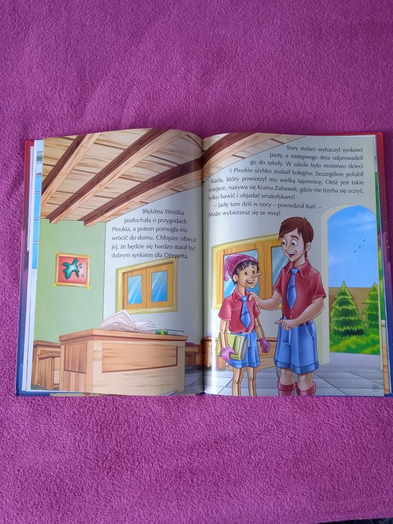 Książka edukacyjna bajka  Pinokio z płytą CD