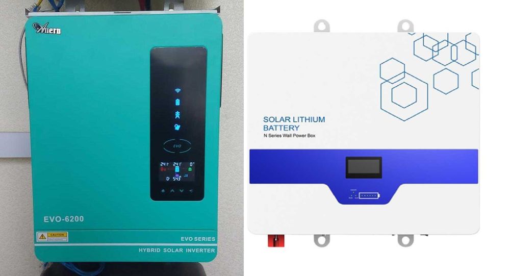 Акумулятор Lifepo4 5.12kW + Інвертор 6.2kW 48V Комплект