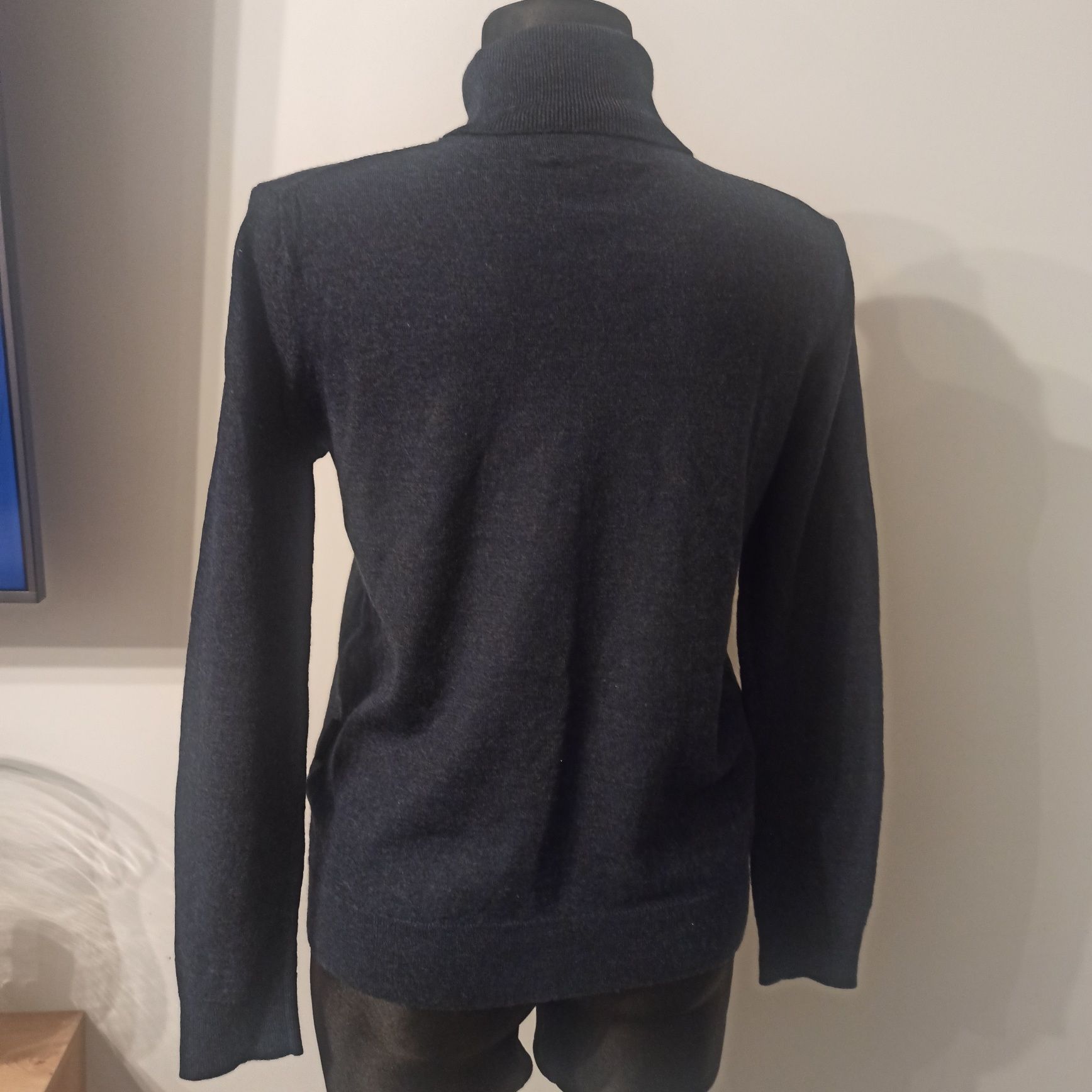 Granatowy golf męski Threadbare Premium rozmiar L