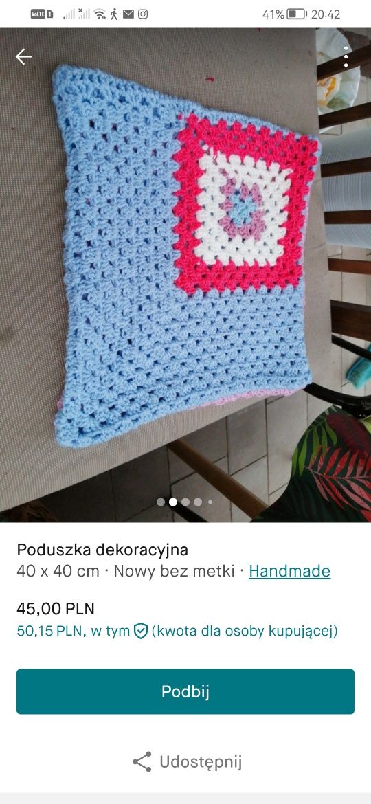 Poduszka hand made