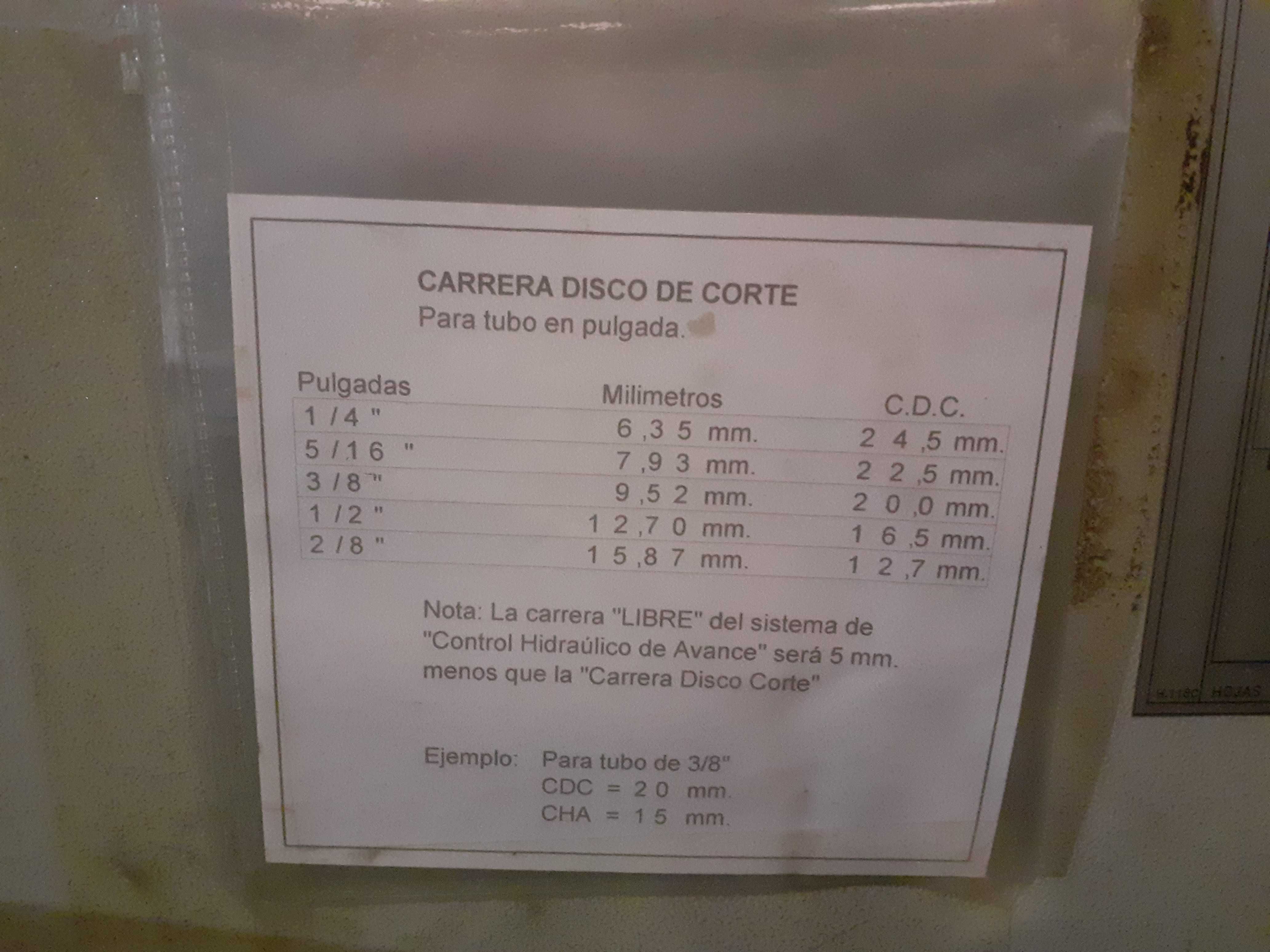 Curvadora de tubos MARGUA EC16 #702