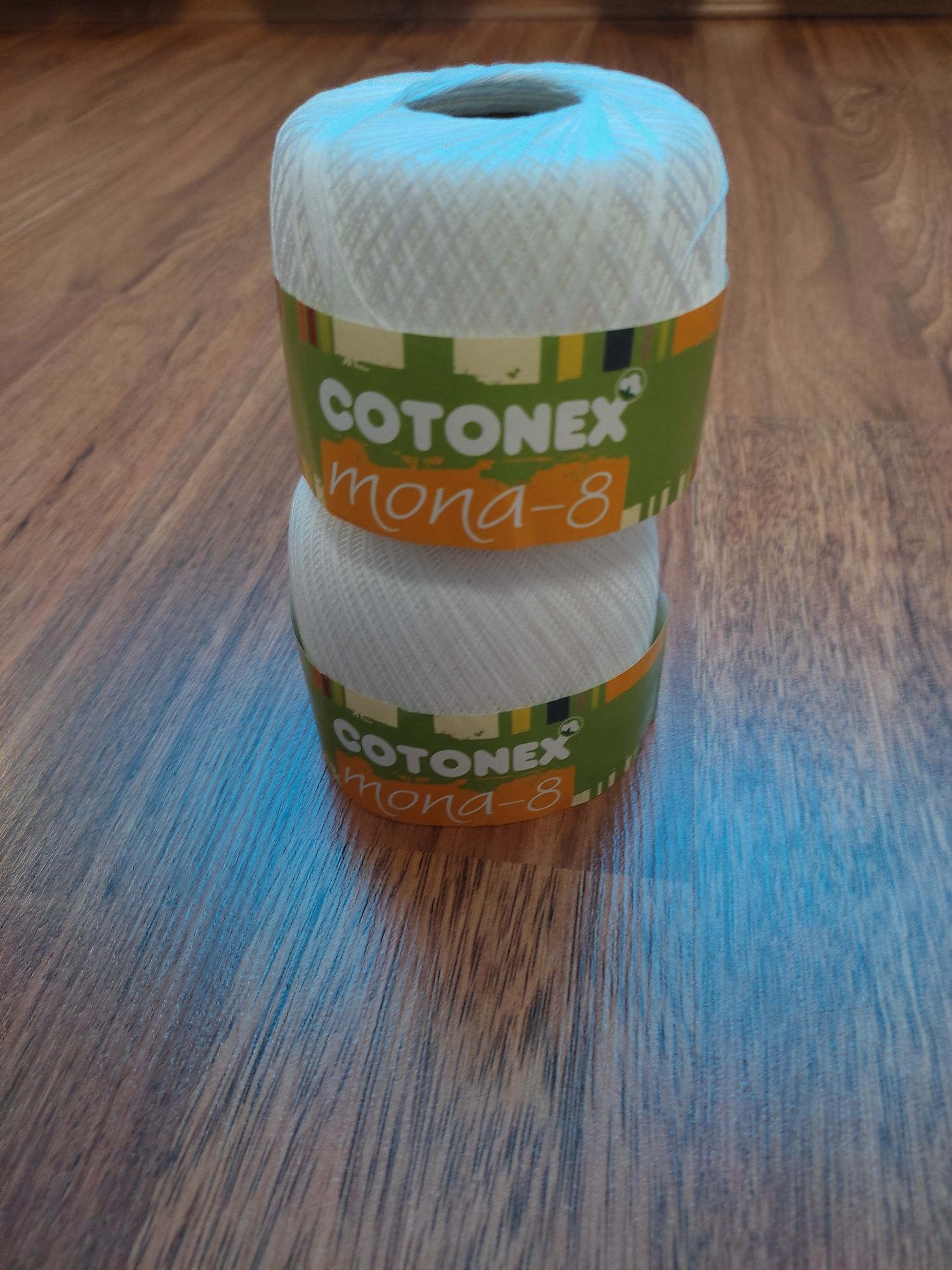 Cotonex Mona 8.  Бавовна 100 %. Пряжа для ручного в'язання.