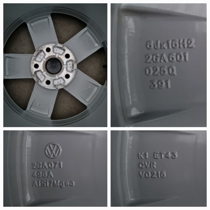 Koła Zimowe Alu 16" VW T-Roc T Roc Touran II 5x112 SuperStan Oryginał