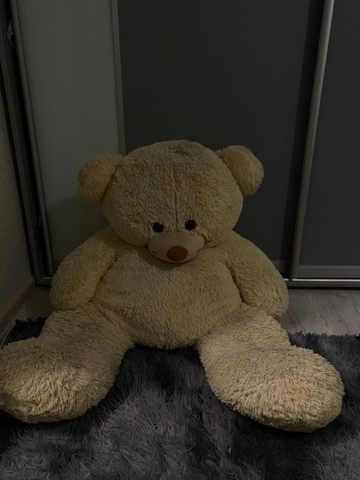 плюшевый мишка белого цвета