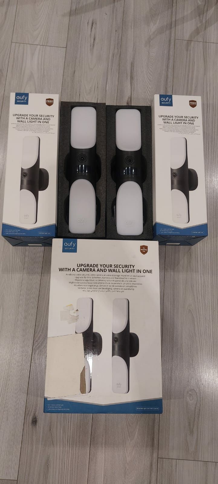 Kamera zewnętrzna lampka Eufy Security s100 2 sztuki