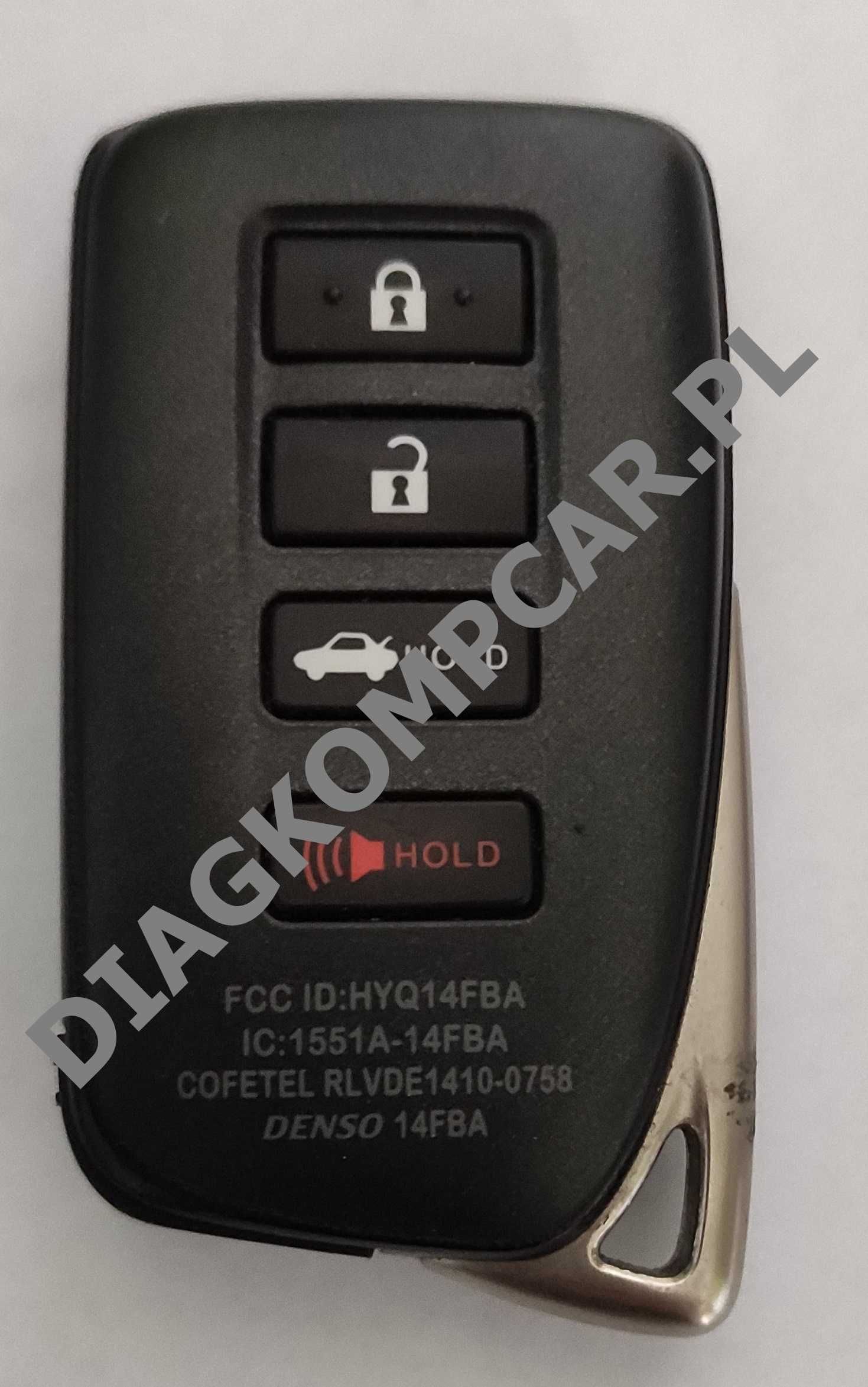 Lexus kluczyki keyless z pilotem Europa Usa