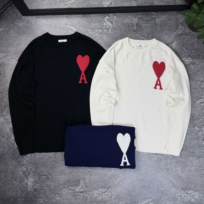 ЧОРНА П'ЯТНИЦЯ‼️В'язаний светр AMI Paris кофта свитер Ами Париж