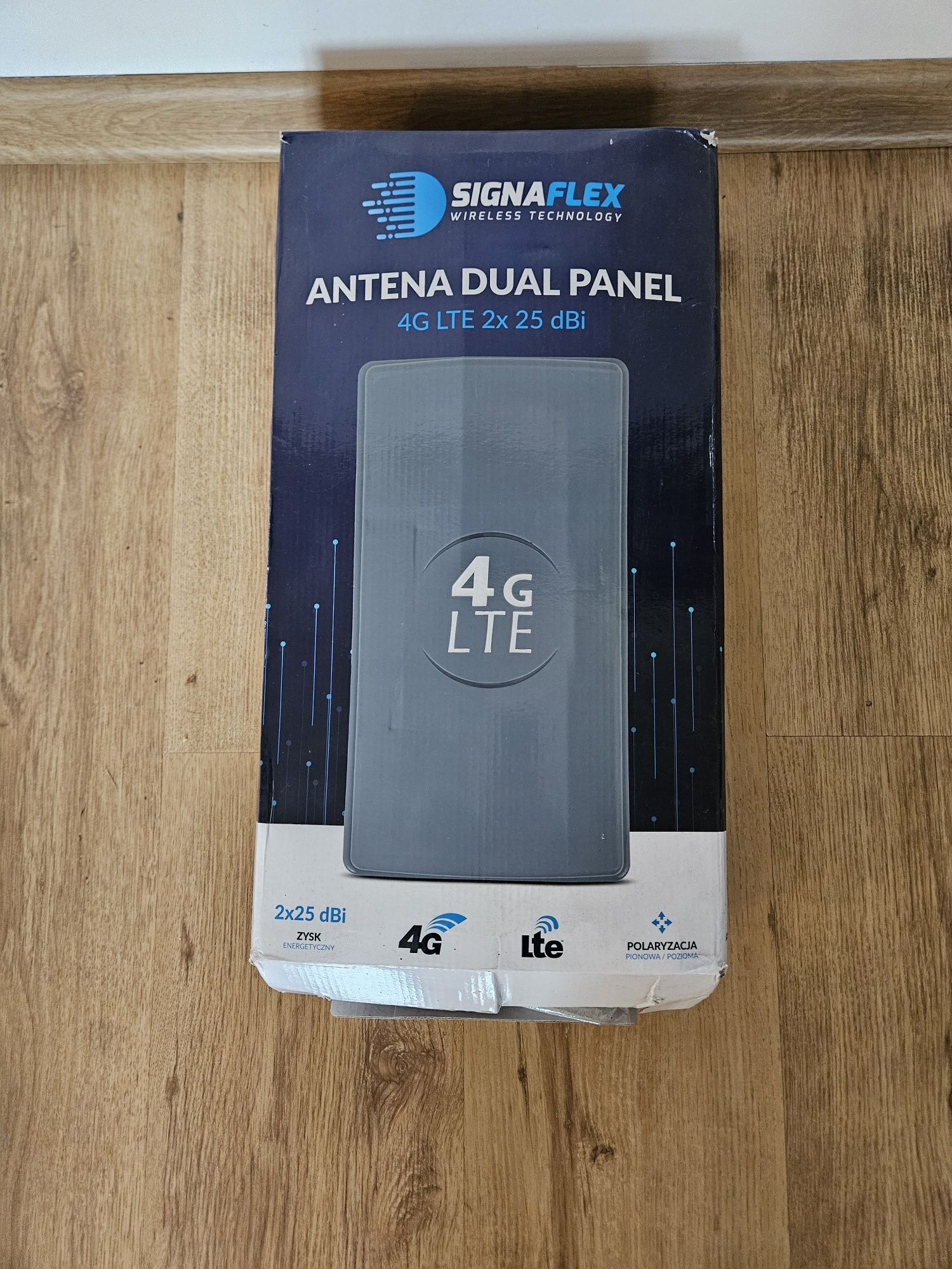 Antena Dual Panel Wzmacniacz Internet 4G LTE + 2x 25 dBi 50 Signsflex