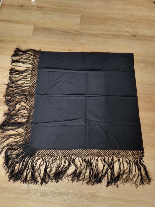 Stara chusta ludowa śląska antyk cepelia vintage
