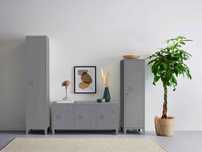 Komoda szafka metal antracyt