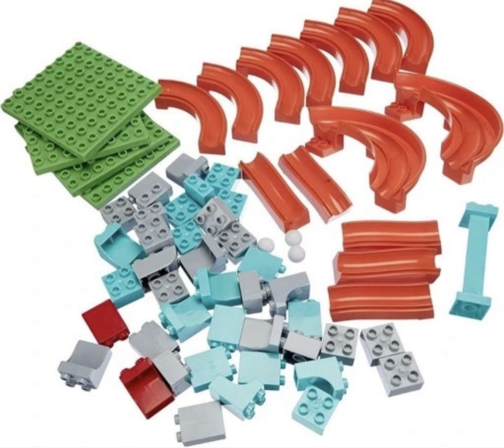 Roller Coaster XXL 128elem kompatybilne z lego duplo, zjeżdżalnia