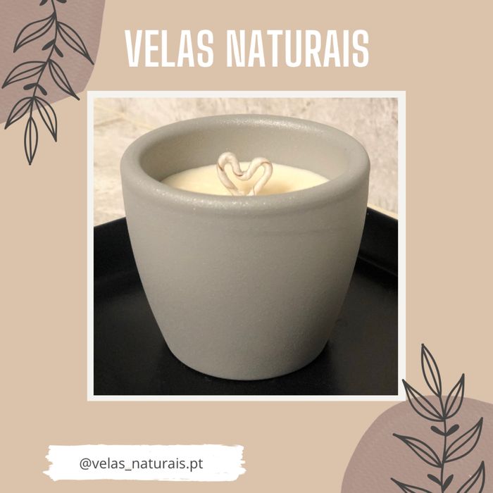 Velas aromaticas 100% naturais