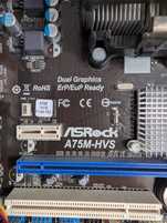 Материнська плата ASrock A75M- HVS процессор блок живлення