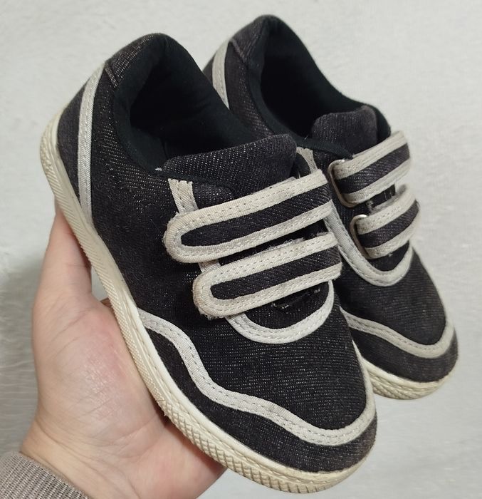 Кеди Кросівки чорні текстильні Easy On George 28р (1203)