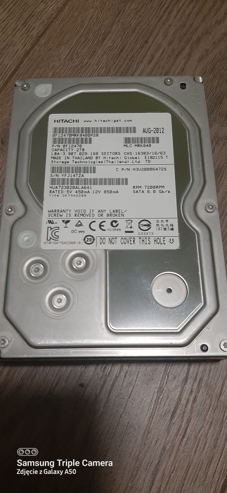 Dysk twardy HDD  2Tb