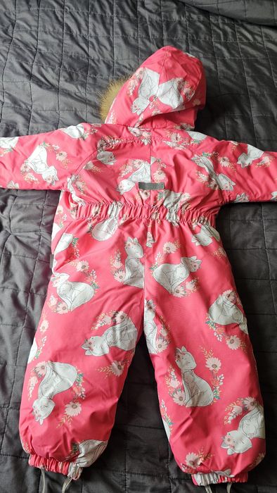 Зимовий комбінезон Lassye , теплий комбінезон , рожевий комбінезон