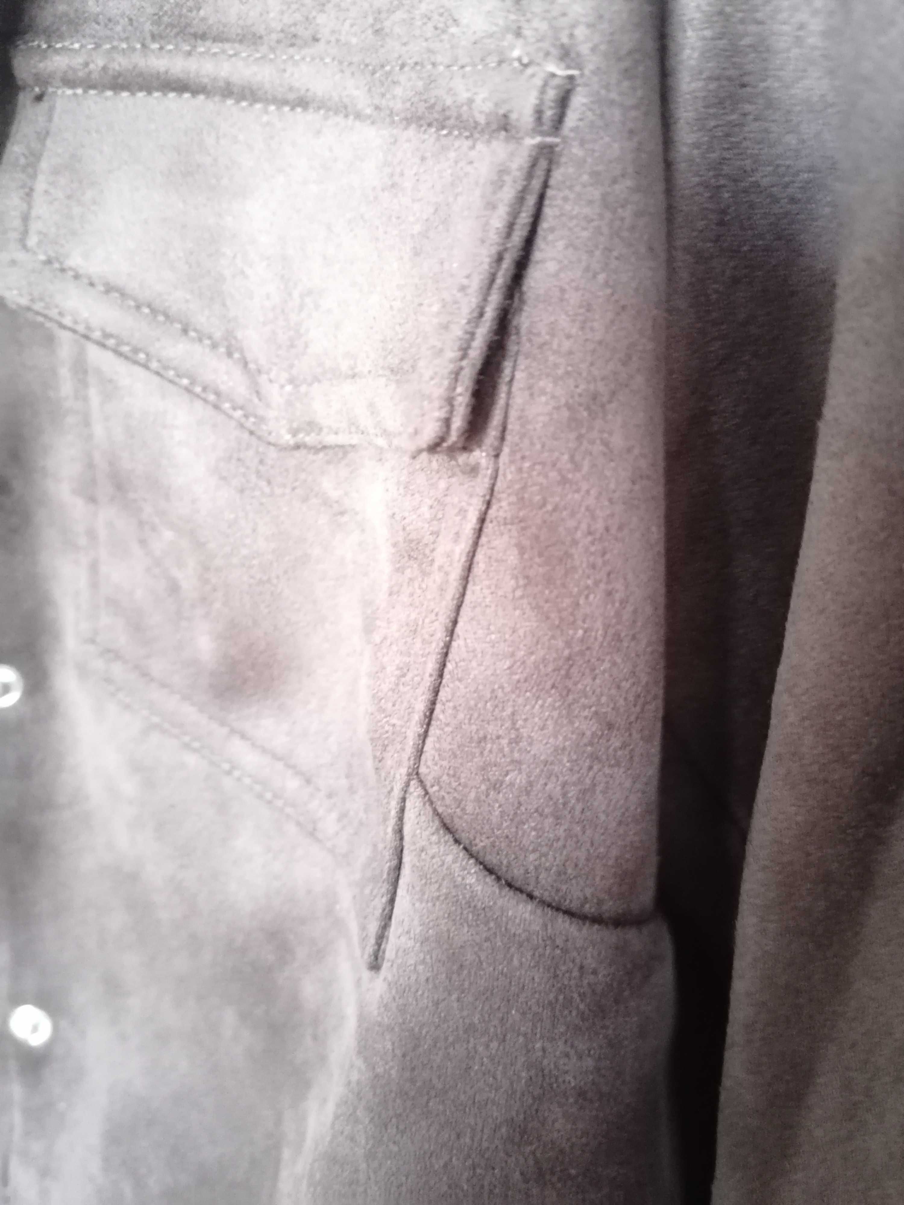 Nowa kurtka katana Ramoneska xs/s 34/36 brązowa zamszowa taliowana