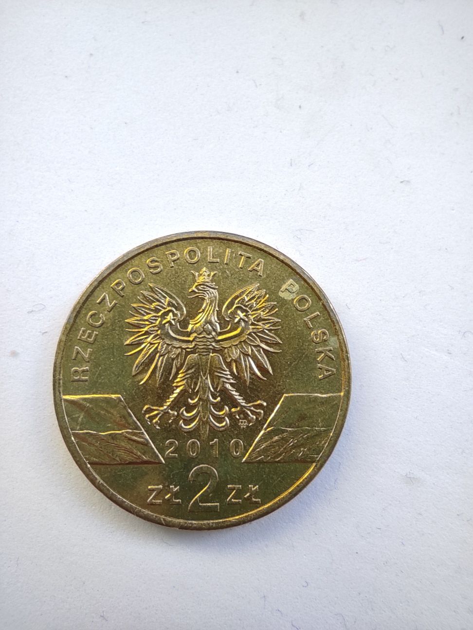Moneta 2 zł, podkowiec mały, nietoperz 2010