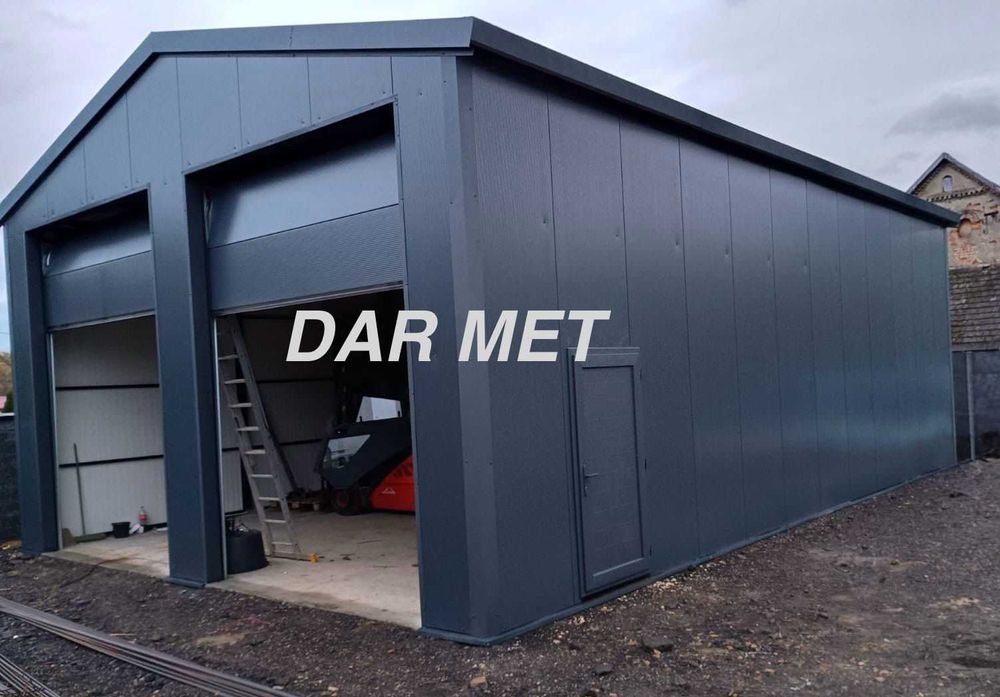 Hala Garaż Wiata Warsztat Magazyn Konstrukcja Stalowa Projekt Dar Met