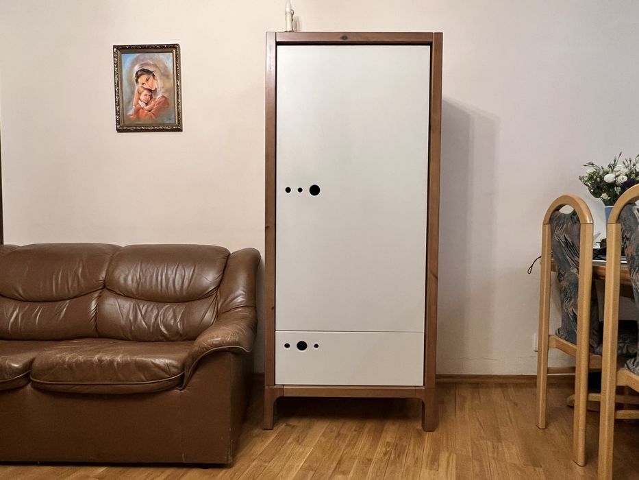 Zestaw mebli dziecięcych PINIO - szafa, komoda, regał i półka